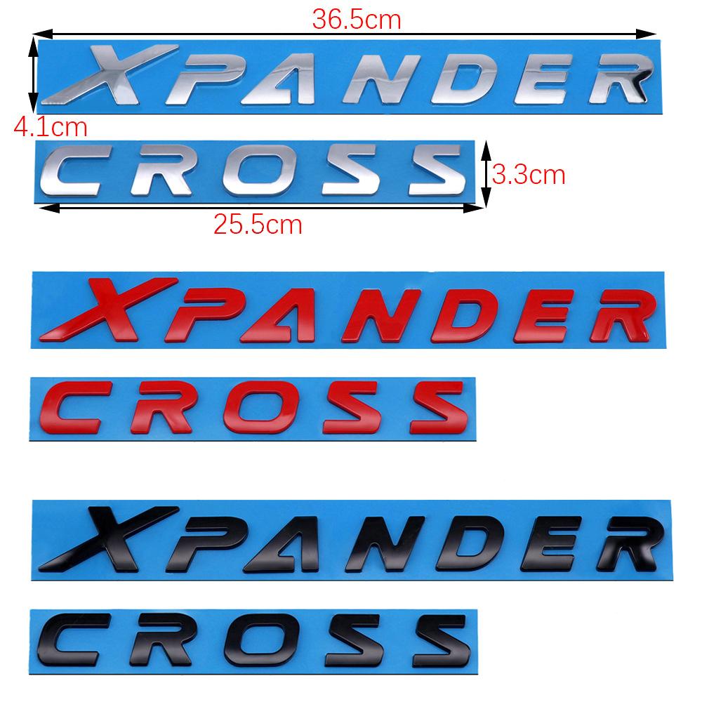 cwvjgx1 3D ABS XPANDER CROSS Car Letter Front Hood Logo Sticker Tail Bumper Badge Trunk Emblem For Mitsubishi XPANDER CROSS Accessories