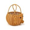Cartoon Pig Shaped Handheld Storage Basket Kitchen Fruit Snacks Farmhouse Decor PP Plastic Organizer