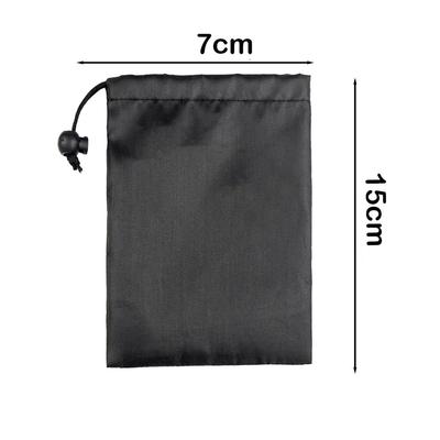 Drawst Closure Drawstring Storage Pouch Portable Waterproof Multi-Functional Storage Bag Black Dustproof Makeup Bags