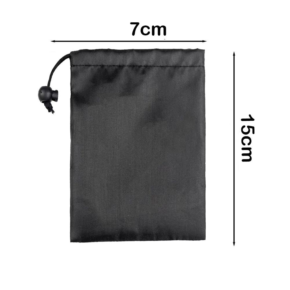 Drawst Closure Drawstring Storage Pouch Nylon Waterproof Multi-Functional Storage Bag Dustproof Black Drawstring Bags