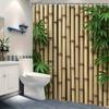 Bamboo Forest Waterproof Shower Curtain For Bathroom Decor, Nature-Inspired Design, Vibrant Colors, Unique Style