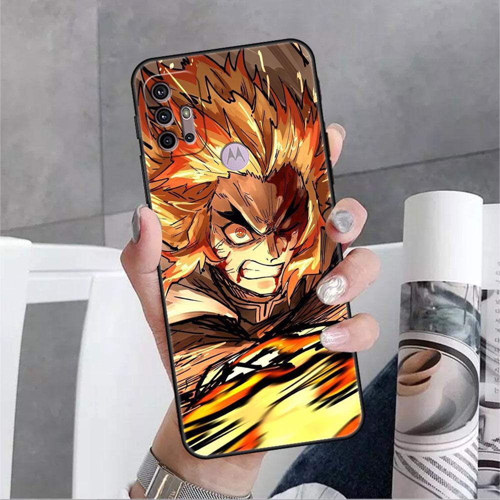 Dämon Slayer Anime Fall Für Motorola G30 G9 Spielen G82 G52 G60 G8 G9 Power G50 One Fusion Edge 30 20 schwarz Weiche Telefon Capas