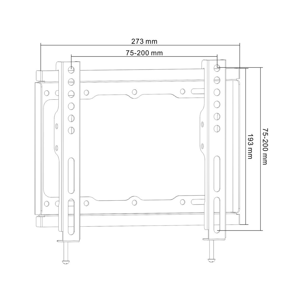 Cabletech TV mount for 13"-42" TVs