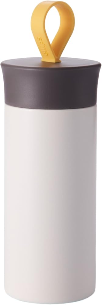 

Reach Will Thermos 62mm W x 62mm D x 195mm 300ml Insulates Hot Cold Lightweight Vacuum Silicone ellipS Design RSF-30WH, approx. H, Capacity, & Water,