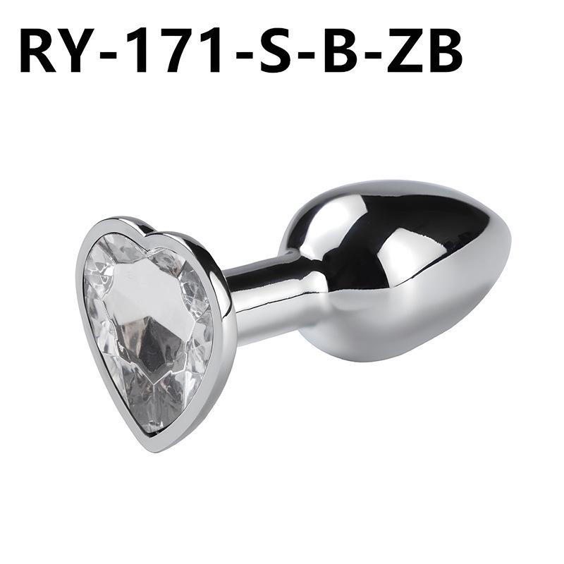 Heart-Shaped Metal Anal Plug - Prostate Massager & Dilation Toy for Adults