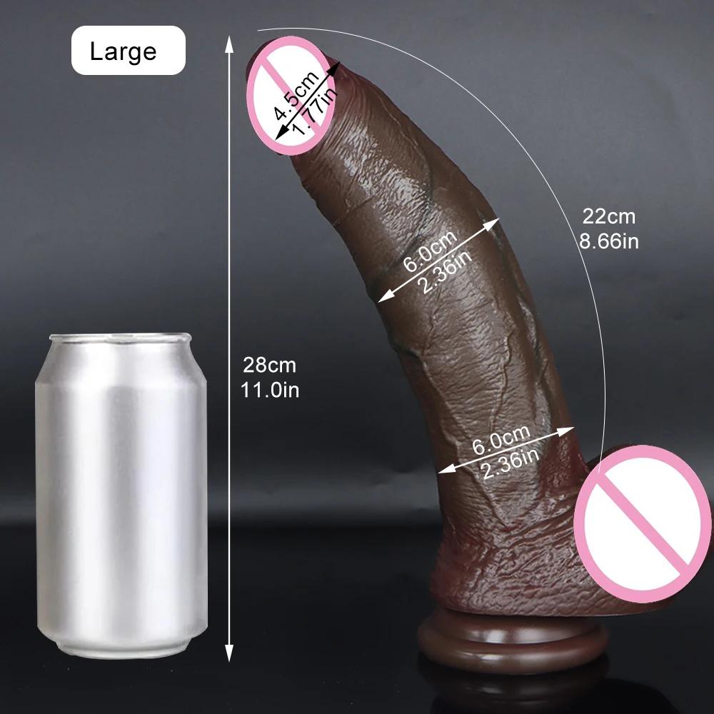 Thick Dildos Realistic Liquid Silicone Huge Penis Women Sex Toys G-spot Masturbation Big Dick Strap on Anal Dildo Lesbian 18+