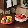 Large Capacity Dried Fruit Plate Plastic Fruit Serving Tray  Tea Table