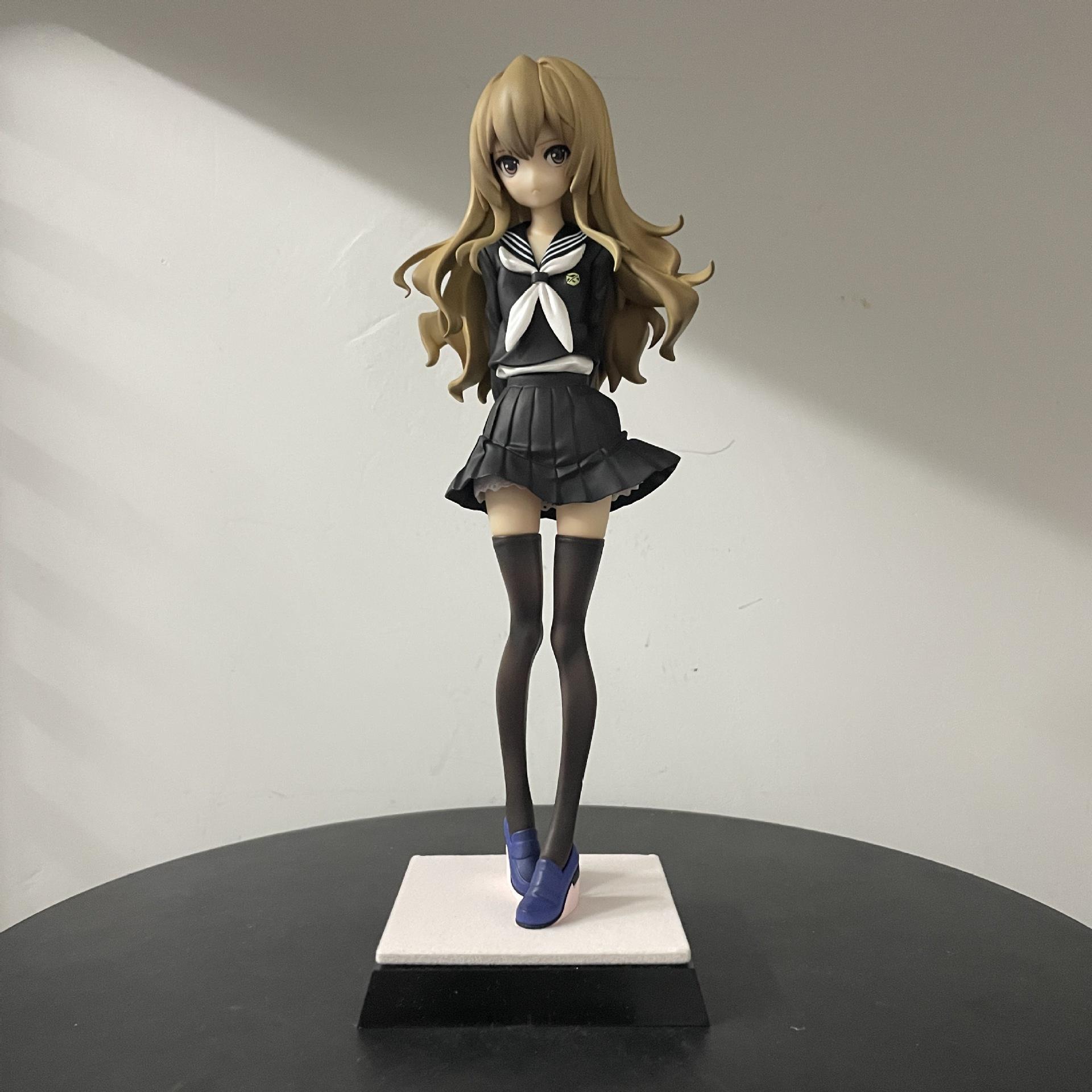 26cm Aisaka Taiga Action Figure Manga Aisaka Taiga Figurine GK Statue Doll Model Ornament Anime Peripheral Toys Gift for Fans