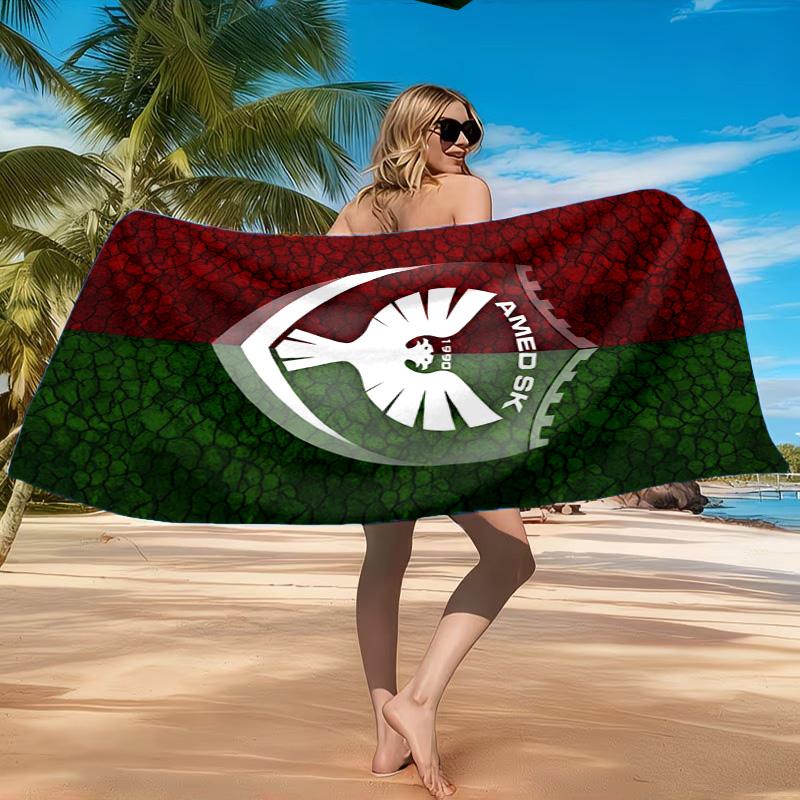 Amed Sk Crest Design Beach Towel, Quick-drying, Easy To Care For, Suitable for Both Fitness and Beach Vacations,Sports Essential