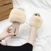 2025 Fall/Winter New Fashionable Furry Slippers for Women - Outdoor Wear & Indoor Home Slippers for Ladies - Winter