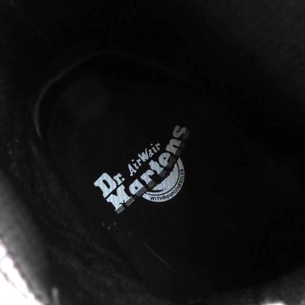 Excellent Dr.Martens Short Boots RIKARD POLISHED SMOOTH 8I 8-hole Black Leather Used