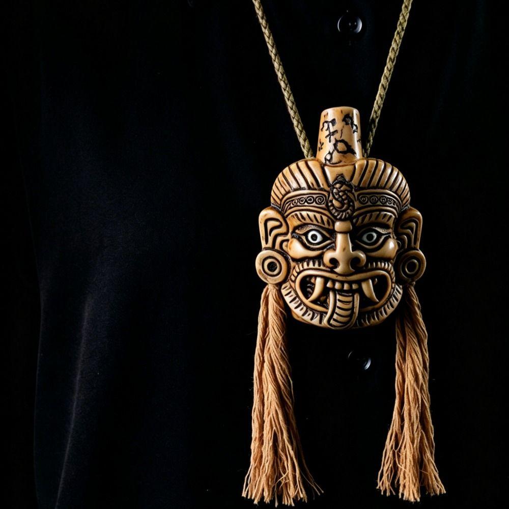Bone-Chilling Horror Sound Aztec Death Whistle Loud Terrifying Sound Prank Toy  April Fool Decor