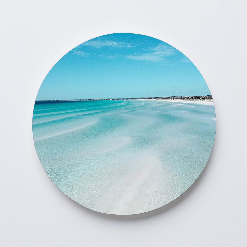 Bellissimi Sottobicchieri in Smalto con Onde del Mare e Cielo per Tavolo Viaggio Estivo Riutilizzabili Sottobicchieri per Bevande Arredo Soggiorno Casa Fattoria Bar