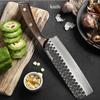 Kitchen Knife Stainless Steel Forged Meat Cleaver Hammer Pattern Slicing Knife Professional Chef Knife Kitchen Cutting Meat