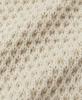 Le Mad Two-Tone Waffle Wool Round Knit - Cream