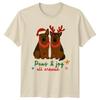 Paws Joy All Around Christmas Dogs Holiday Unisexs Unisexs Graphic Tee