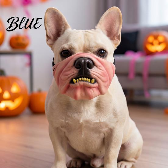 Funny Animal Masque Dog Masque PU Foam Scary Pet Face Costume Realistic Mouth for Halloween with Elastic Band Dress Up Holiday Party Photo