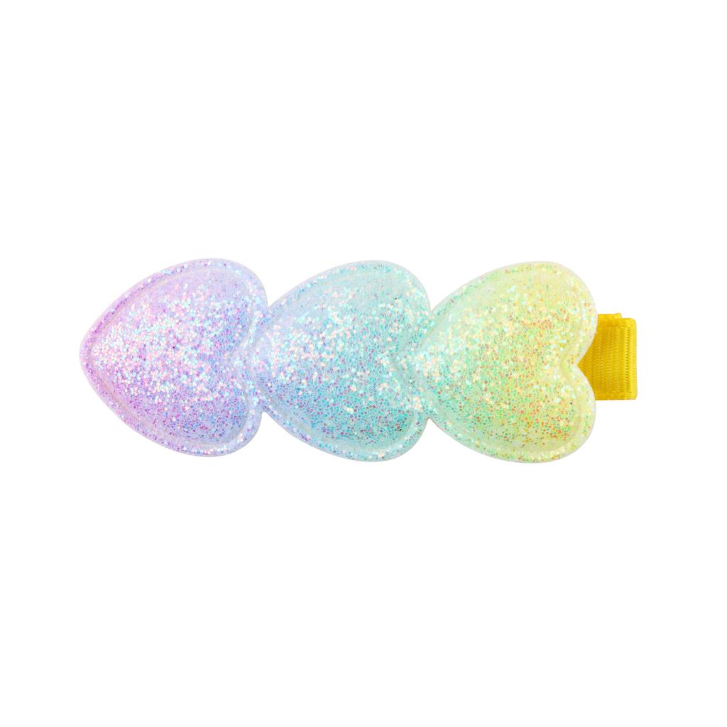 18 Stück Glitzernde Haarspangen für Mädchen Stern Herz Blume Pailletten Herzspangen Regenbogen Pferdeschwanz Haaraccessoires
