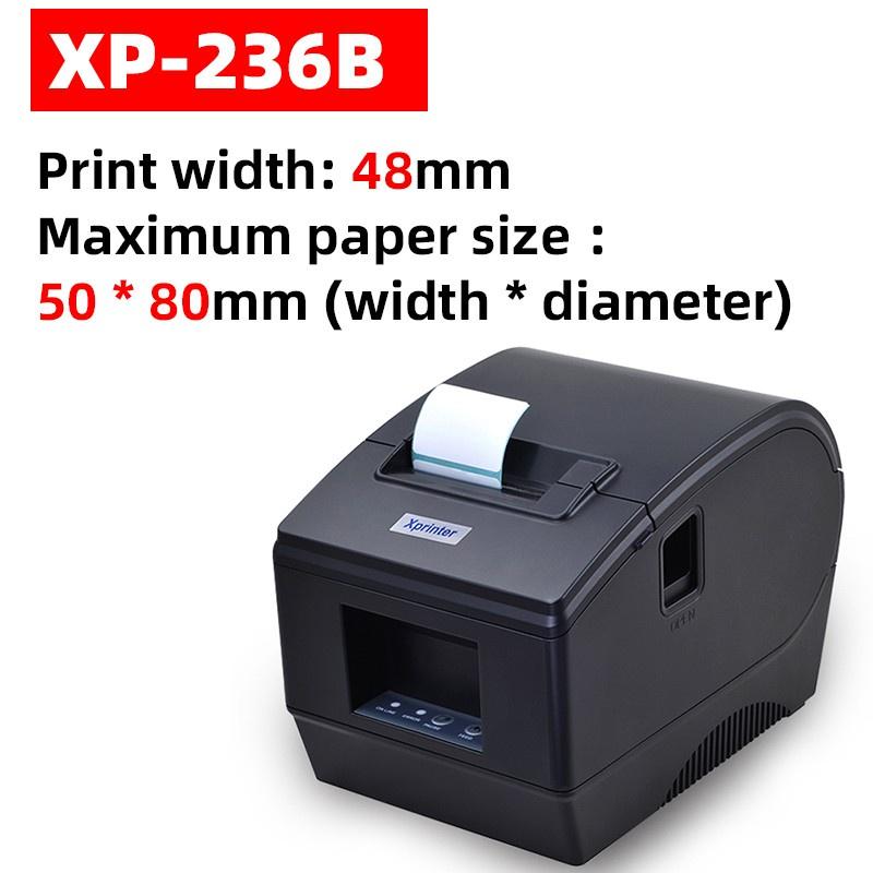 Thermal Tea Shop Sticker Xprinter XP-236B/XP-236BL Barcode Label Printer USB(For Computer)