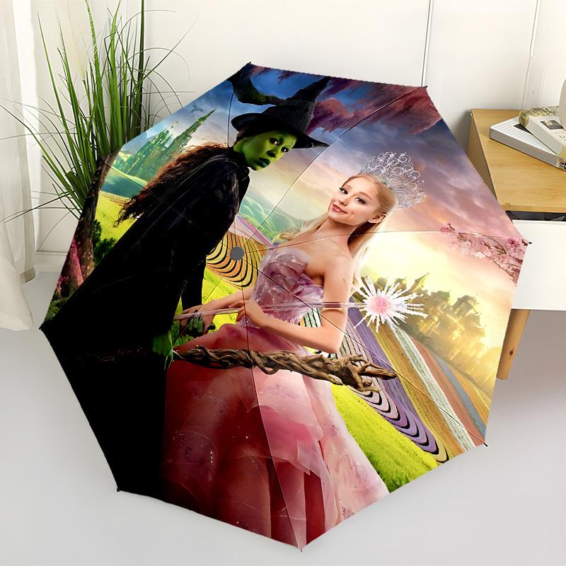 1pc Wicked Automatic Folding Umbrella, Portable Collapsible Design, Casual Outdoor Accessory L1127035