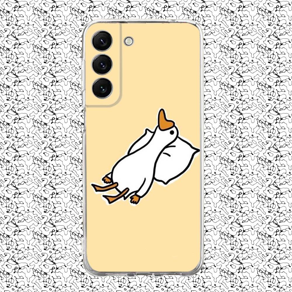 

U-Untitled G-Goose Game Phone Case For Samsung S24,30,21,22,23,20 FE,lite,PIus,Ultra,5G,Note,9,10 Transparent Cover SamsungS8plus