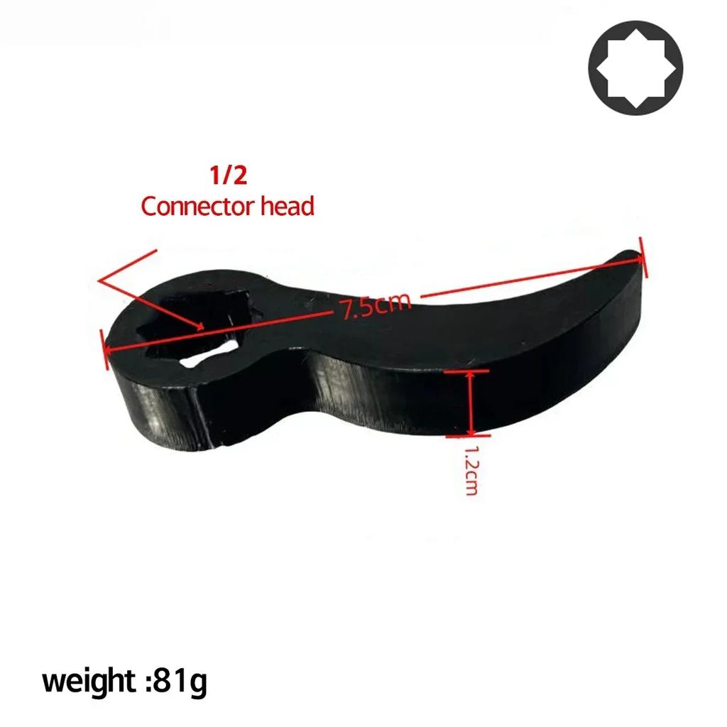 Ratchet Crowbar Adapter Head Tools Pry Bar Wrench Adaptor Head Angle Bar for Toolbox Axle Shaft Removal Car Home Repair Tools