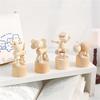 Nordic-Style Cute Wooden Animal Mini Ornaments: Creative Educational Toys for Kids' Bedroom Decor