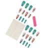 Press On Nail Square Shaped Fake Nail Glossy Stick On Nail Natural Full Cover False Nail Acrylic Glue On Nail for Women