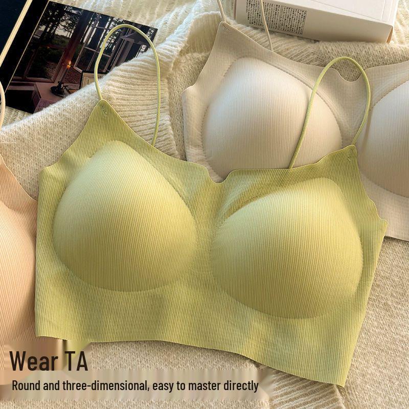 Invisible Seamless Push-Up Camisole Bandeau Bra for Small Busts