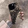 Anti-Drop Hartschalen-Handyhülle Für IPhone 16 15 14 13 12 11 Pro Max Plus 16e Schwarzes Spitzenmuster Matt Schützend Luxuriös Sexy Hülle