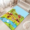 1PC Tappeto Interessante Cartone Animato Fattoria per Soggiorno Camera da Letto Divano Decorazione Casa Tappetino Antiscivolo Tappeti Area Attività Bambini