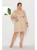 European Sexy Sleeveless V-Neck Elastic Waist Plus Size Dress