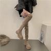 Korean Version of Knee Boots Women's Boots Thick-soled High Boots 2025 Autumn and Winter New Thin Boots French Elastic Boots Long Boots