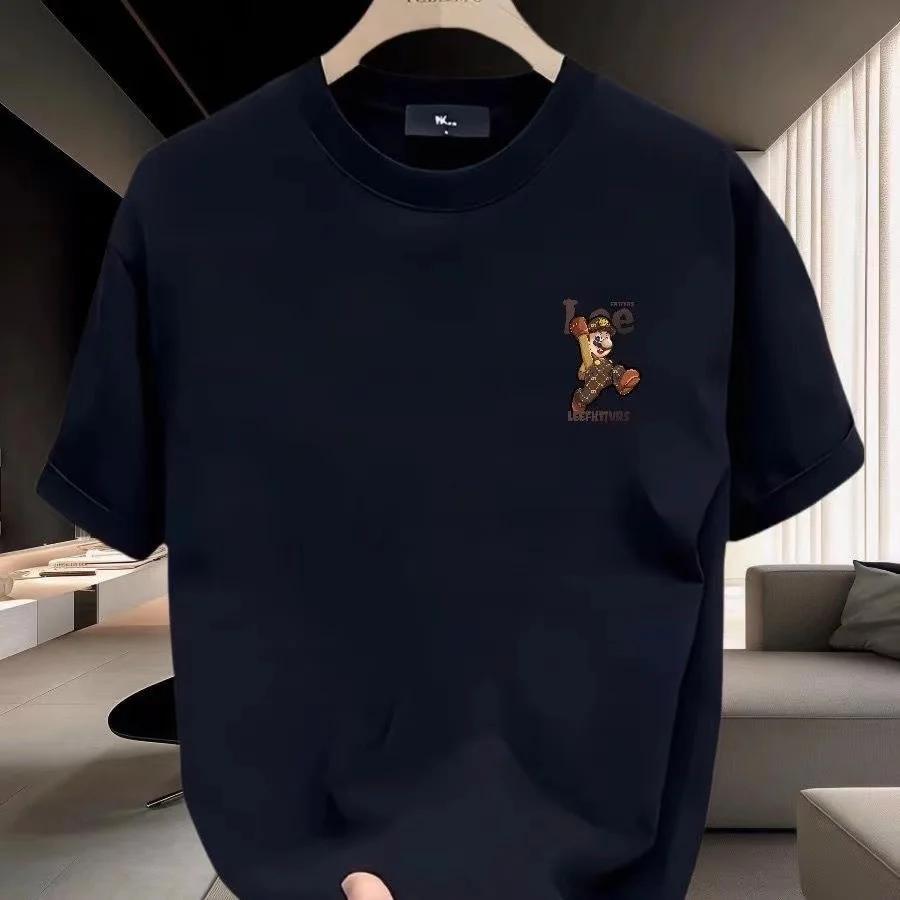 

2025 Short T-shirt American Large Size Trendy Men s and Women s T-shirt Trendy Brand Loose Half Sleeve T-shirt for Men 4XL