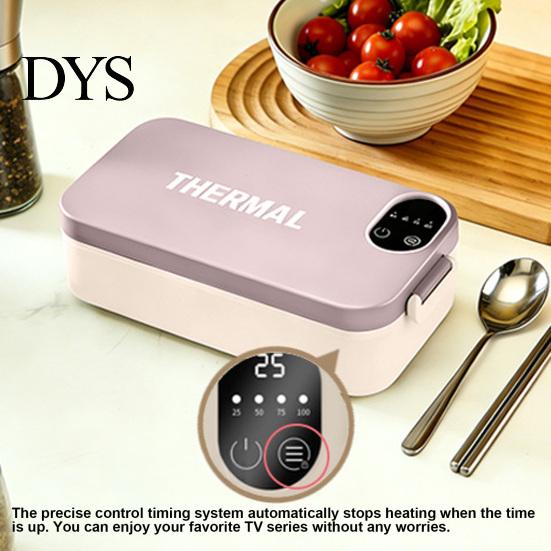 Scaldavivande da Viaggio Elettrico per Pranzo, Capacità 900ml, Scaldavivande Portatile, Rivestimento in Acciaio, Ricaricabile via USB, Riscaldato, Ermetico, Temperatura Costante