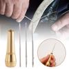 Leder Nähset DIY Leder Nähahle Nadel Mit Hand Kupfer Reparatur Leder Nähen Schuhe Griff Werkzeug Leinwand Zelt X4G4