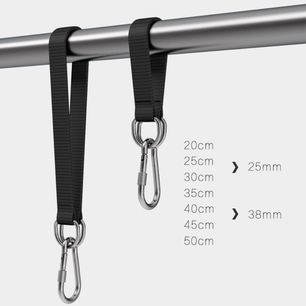Single Layer Single Bar Extension Belt 100kg Heavy Duty Hook Ring Hanging Connecting Belt Outdoors
