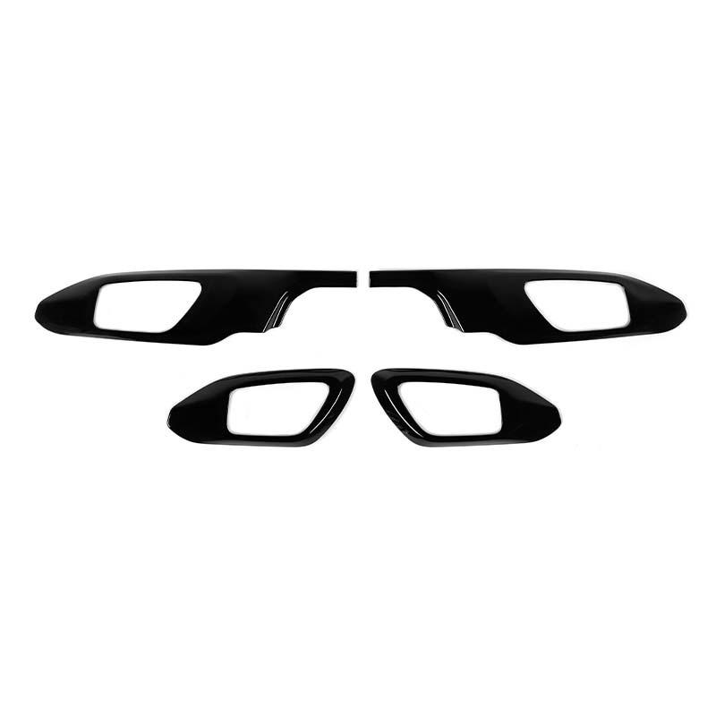 

ABS Interior Door Handle Decoration Cover Sticker Fit For Jeep Compass 2021 Up Interior Accessories чорний