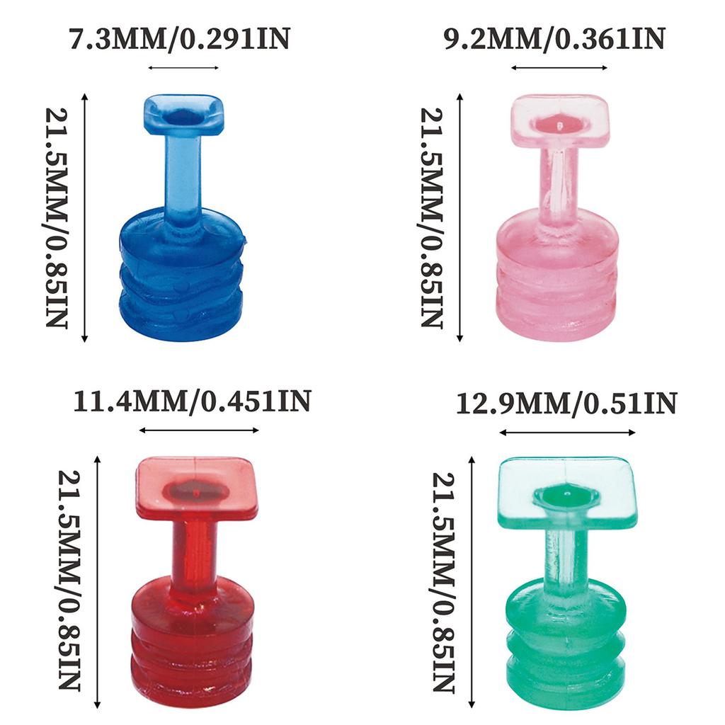 10Pcs Car Dent Glue Pulling Tabs, Dia 7mm-12.9mm Dent Removal Puller Tabs Auto Paintless Dent Repair Tool for SUV, Car, Trucks
