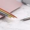 Smooth Stationery Wave Pattern Metal Metal Ballpoint Signature Pen Stainless Steel Writing Supplies