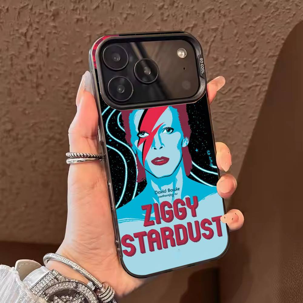 Singer D-David B-Bowie  Phone Case Color Silver Shell For IPhone 17 16 15 14 13 12 11 Pro Max Plus