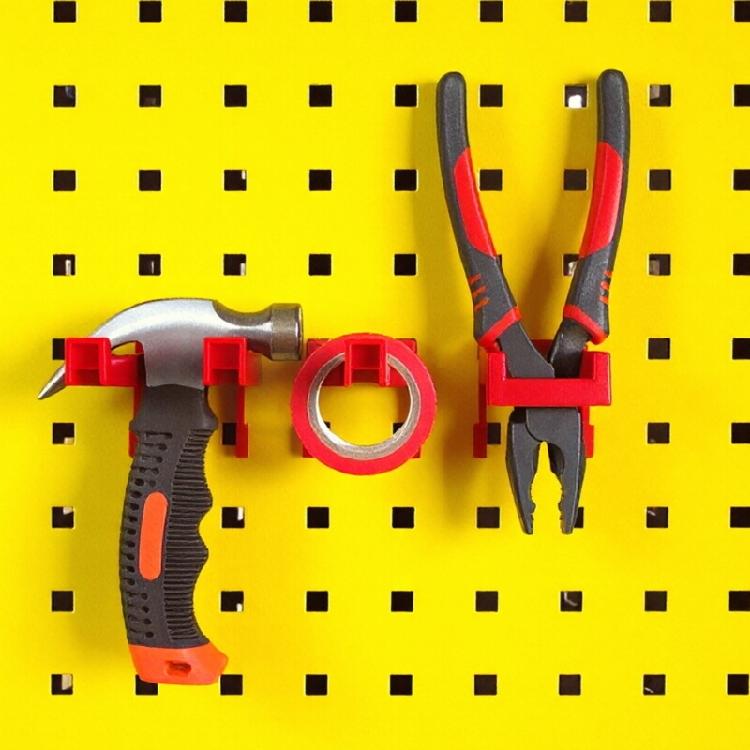 Set of 5 Versatile Plastic Pegboard Hooks for Tool Storage and Wall Organization Workshop Storage Supplies