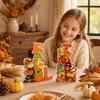 Fall Thanksgiving Table Decor, Wooden and Turkey Figurine for Home Decor