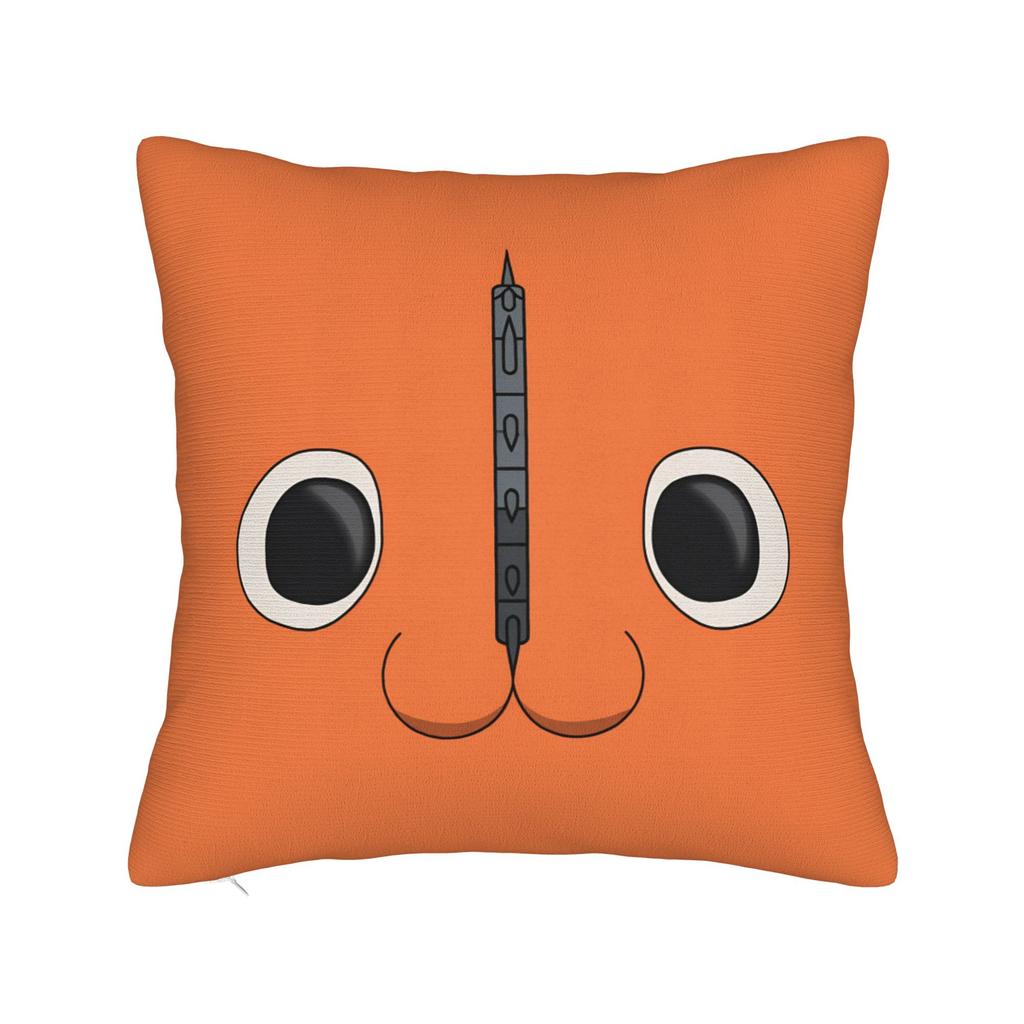 Anime C-Chainsaw Man Pochita  Pillow Cover  Comfy Cushion Cover Vintage Pillow Case For Living Room Sofa