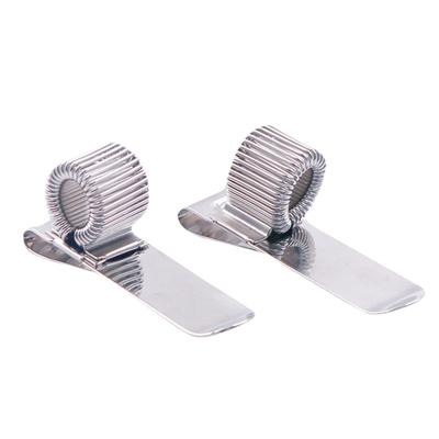 Kovový pružinový držák pera s jedním otvorem s kapesní sponou Pružinové poutko Lékařské sestry Jednotné držáky pera Notebook Kovová spona na pero