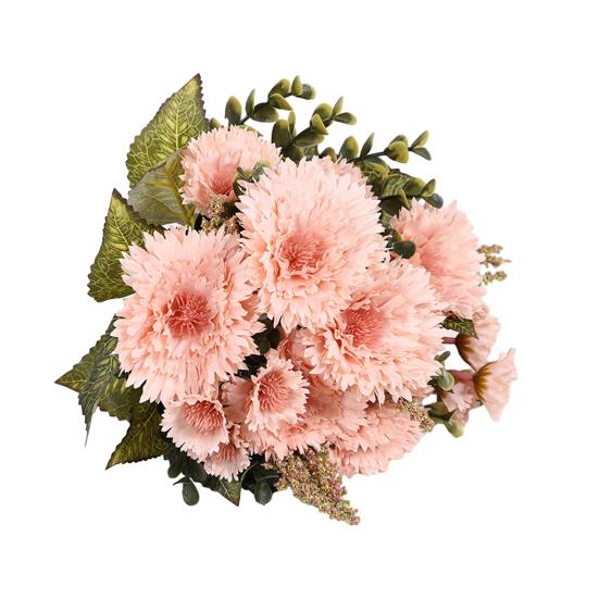 Realistischer künstlicher Chrysanthemenstrauß, exquisit, ohne Bewässerung, gefälschte Chrysanthemenblumen, Heim- und Hochzeitsdekoration