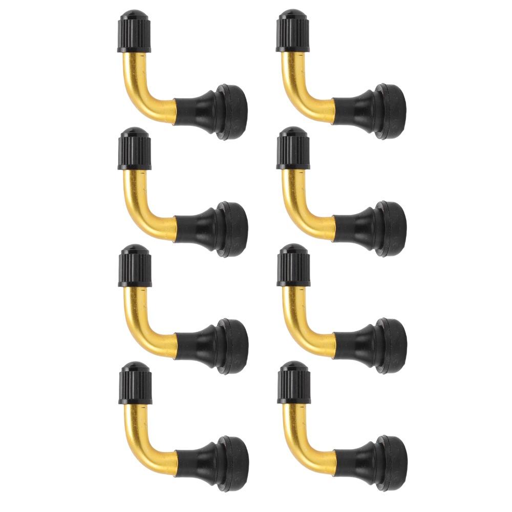 8PCS Brass ,Rubber Tubeless Tire Valve Stem Angled Motorcycle Tire Valve Stem Scooter Tubeless Tire