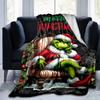 1Pc Grinchmas Christmas Holiday Card Blanket Soft And Comfortable Casual Warm Camping Travel Christmas Halloween Gift M921574