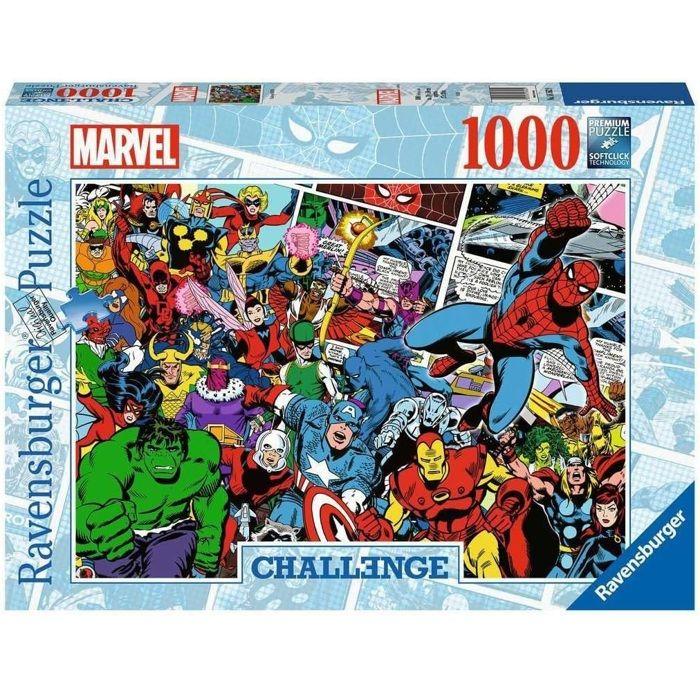 Puzzle 1000 pièces - Ravensburger - Challenge Puzzle Marvel - Mixte - A partir de 14 ans