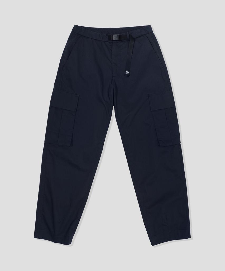 MIDNIGHT12AM Wide Tapered Cargo Pants - Navy